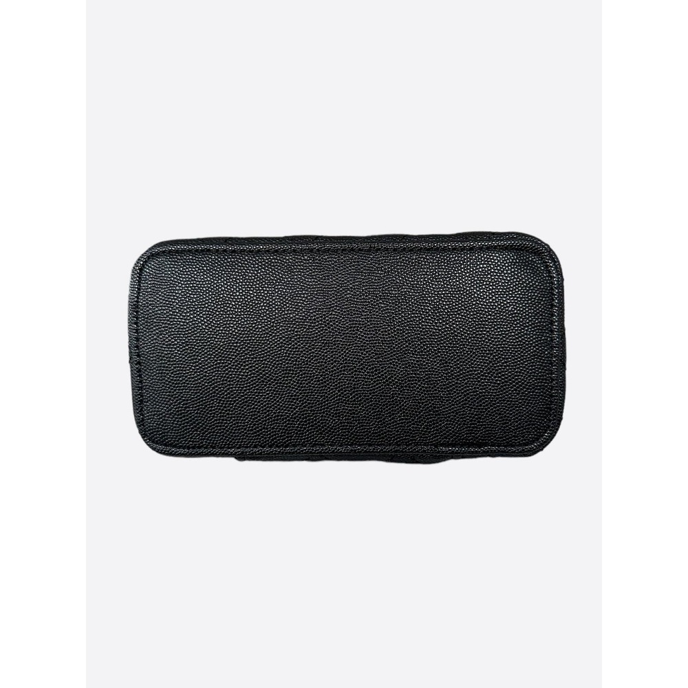 Chanel Black & Gold Quilted Caviar Pick Me Up Vanity Bag - Picture 6 of 8